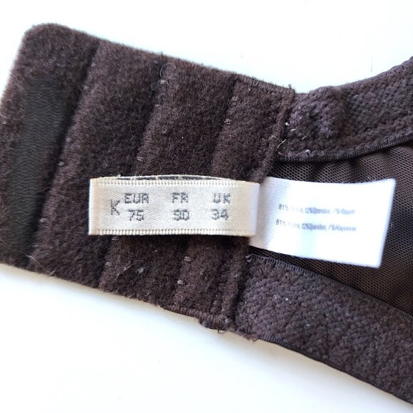 Change brown lace bra 34K US 34H UK - Picture 8 of 11